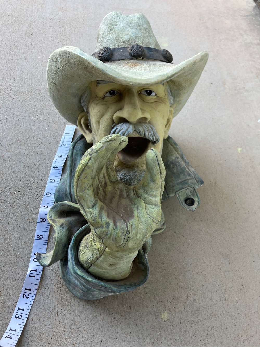 Expressive Drinking Cowboy